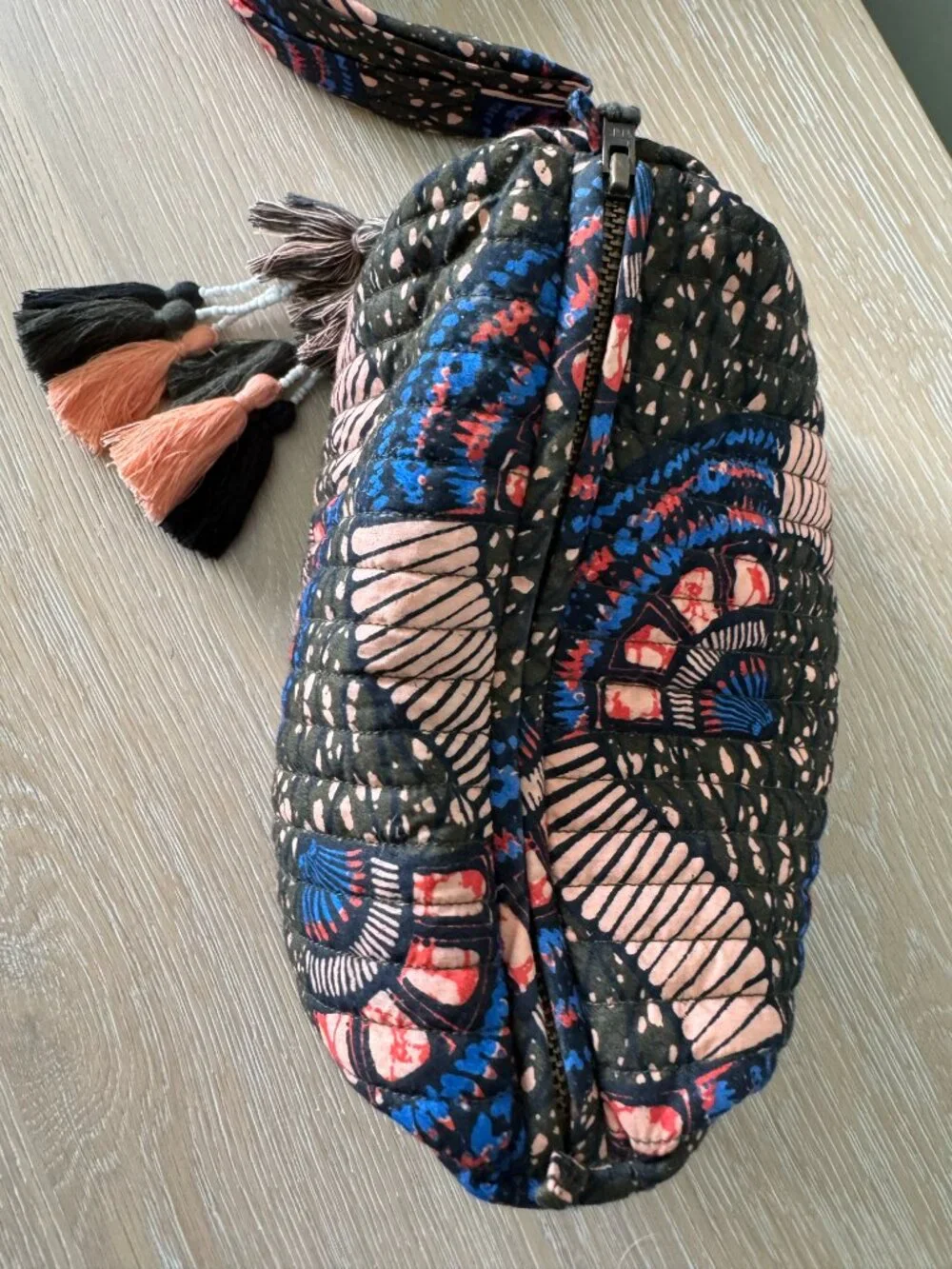Ulla Johnson Makeup Bag with Tassel and Matching Headband